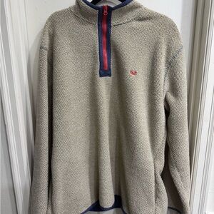 Southern Marsh Cream and Red Zip Up Jacket